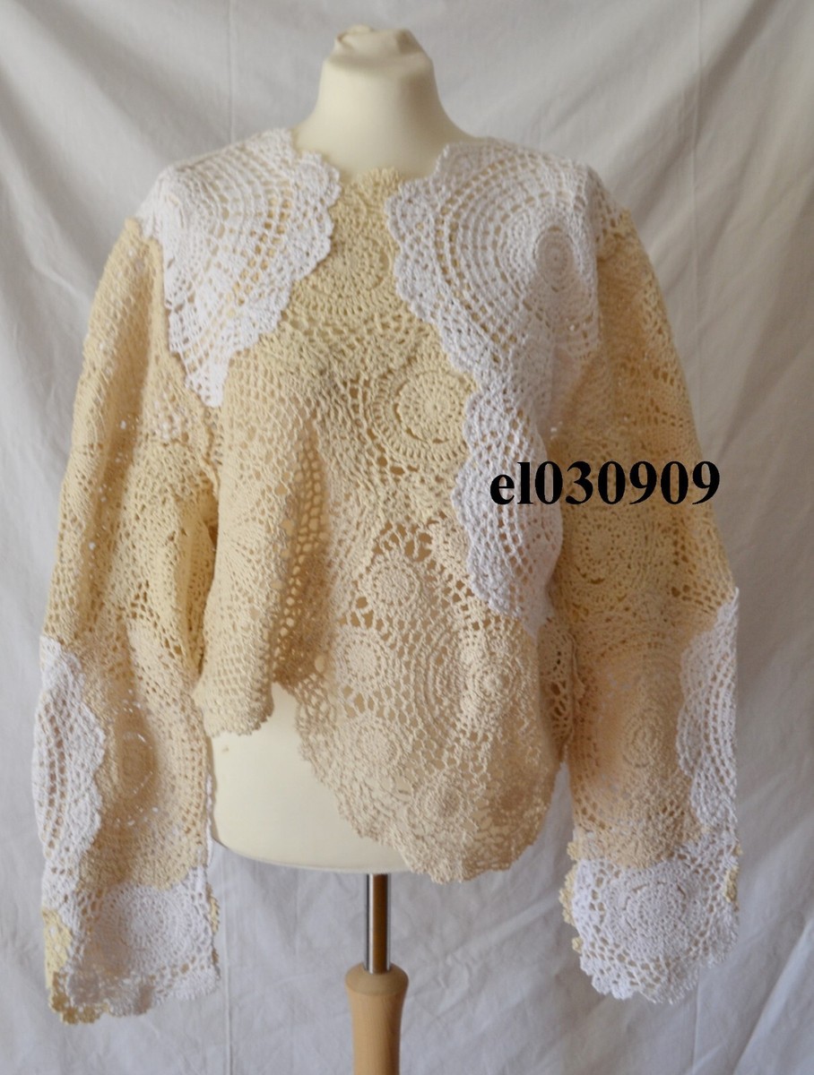 トップス Embroidery Collar Knitted Top - ecru Embroidery Collar Knitted Top - ecru - Mame Kurogouchi
