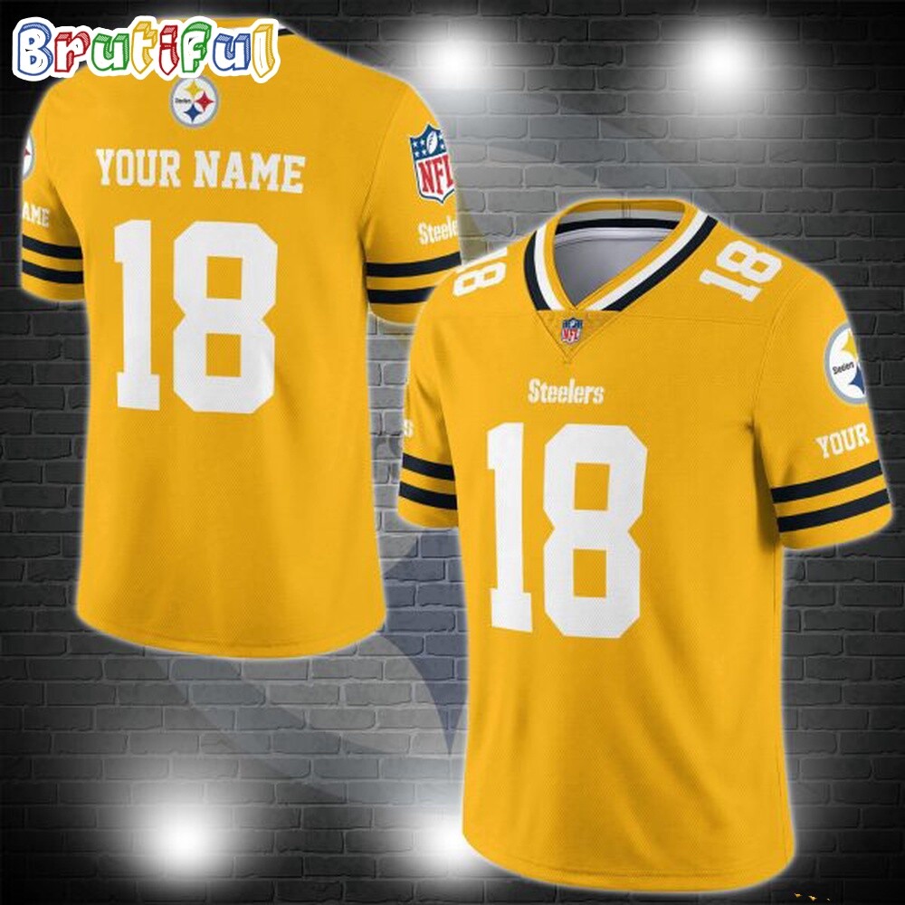 Pittsburgh Steelers Custom Logo Football Jersey Shirt