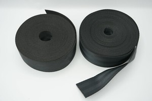 Black Polyester Webbing 2 Inch, 6000lb Tensile Strength 20 yards (60 feet)