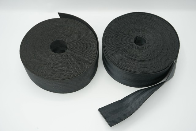 Black Polyester Webbing 2 Inch, 6000lb Tensile Strength 20