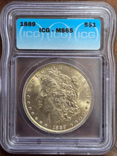 1889-P Morgan Silver Dollar - MS65 by ICG
