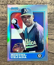 1997 Bowman Chrome International Refractor Miguel Tejada #273 Rookie RC