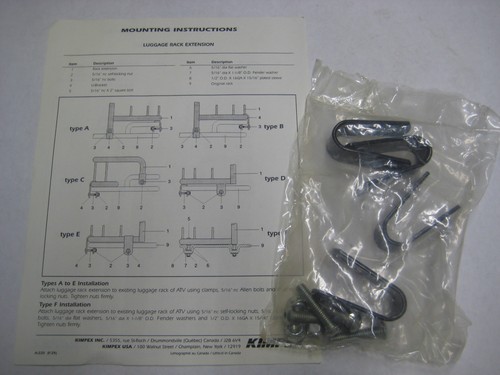 NOS Kimpex Front Rack Extension Grizzly 660 (BLK Wrinkle) 073736 - Bild 3 von 4
