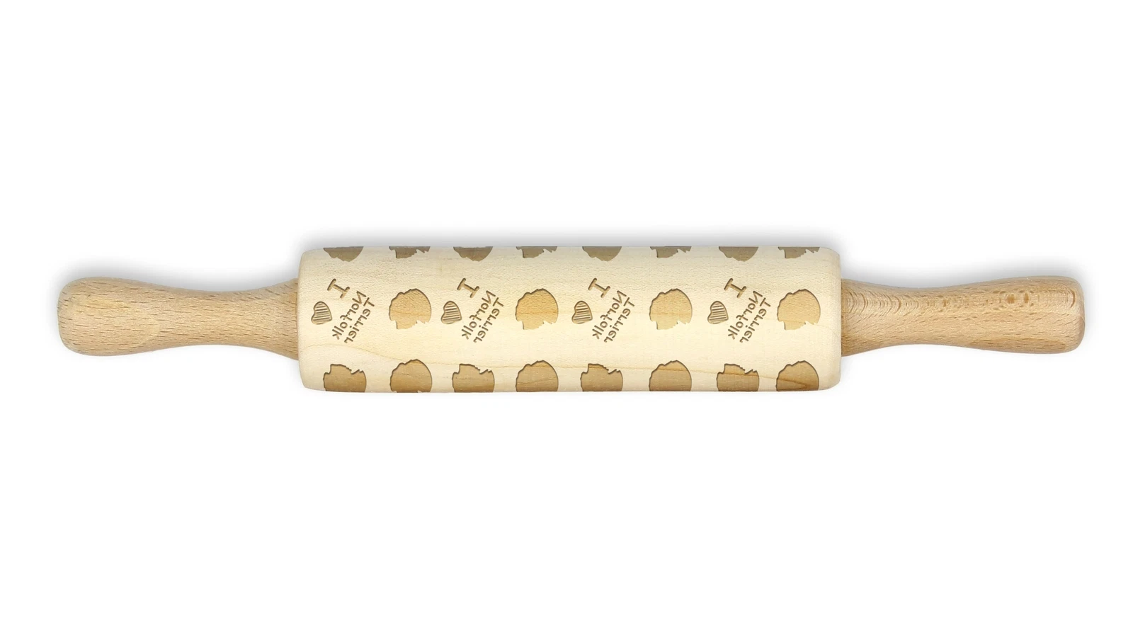 Norfolk Terrier Roller With Small Dog Head Art-Dog