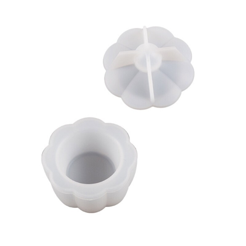 Silicone Storage Box Jewelry Box Moulds Flower Shaped Resin Casting
