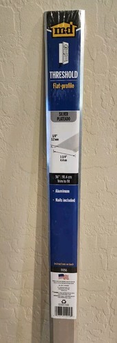 M-D Threshold Flat Profile 36"L X 1.75W" Silver Aluminum - Picture 2 of 3