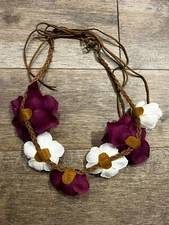 Flower Headband Floral Wreath Hair Garland Crown Festival Wedding Party Boho