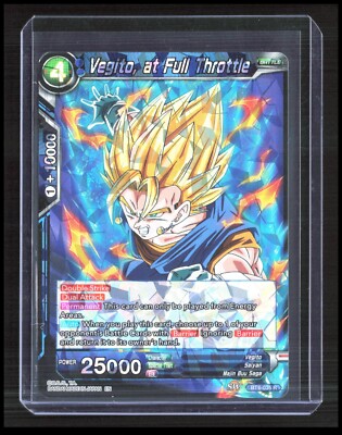 Dragon Ball Super - Vegito, at Full Throttle - BT6-035 R Battle Foil CB-2-2-D-4