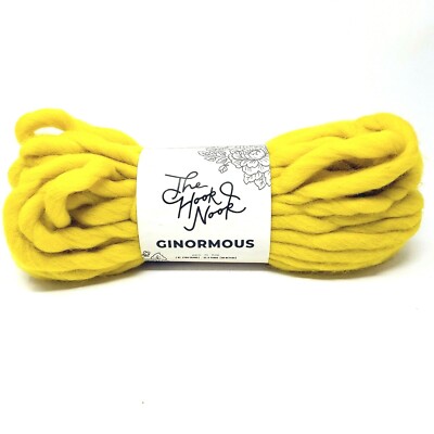 American Crafts the Hook Nook GINORMOUS Yarn Streets of Gold WOOL 7 oz 32.8 yard