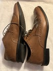 Stacy Adams Men Wingtip Oxford Dress Shoes Brown Leather Size 10 M Brogue Lace — photo 6