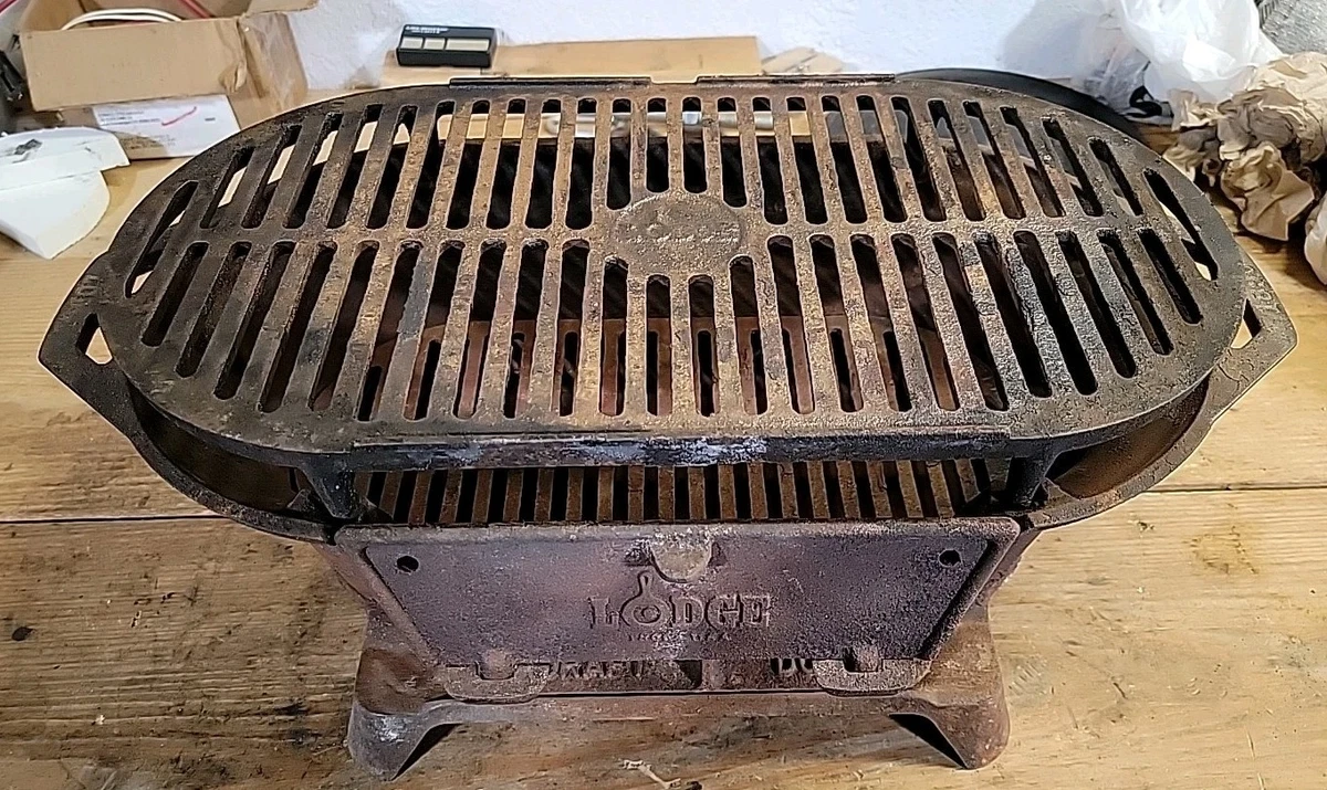 Lodge 410 Cast Iron Sportsman Grill | eBay
