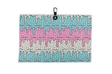 Ice Cream Magnetic Golf Towel: Paint Splatter
