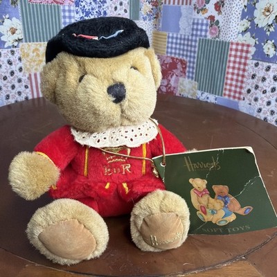 Harrods Knightsbridge Red Guardsman 7 Inch Plush Teddy Bear, NWT, Circa 90 s