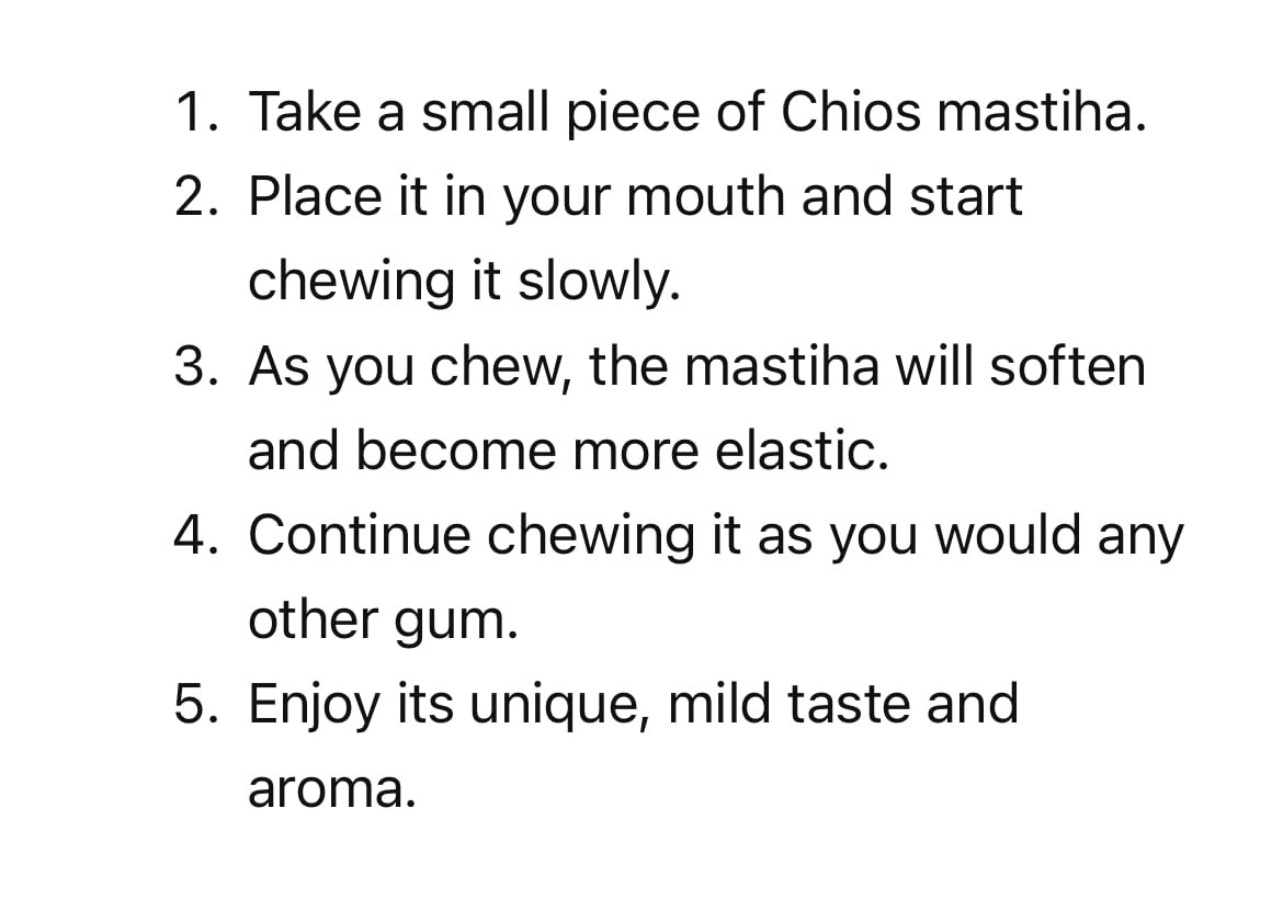 Chios Mastiha Pack 25gr (0.88oz) Medium Tears Gum 100% Pure Mastic White 