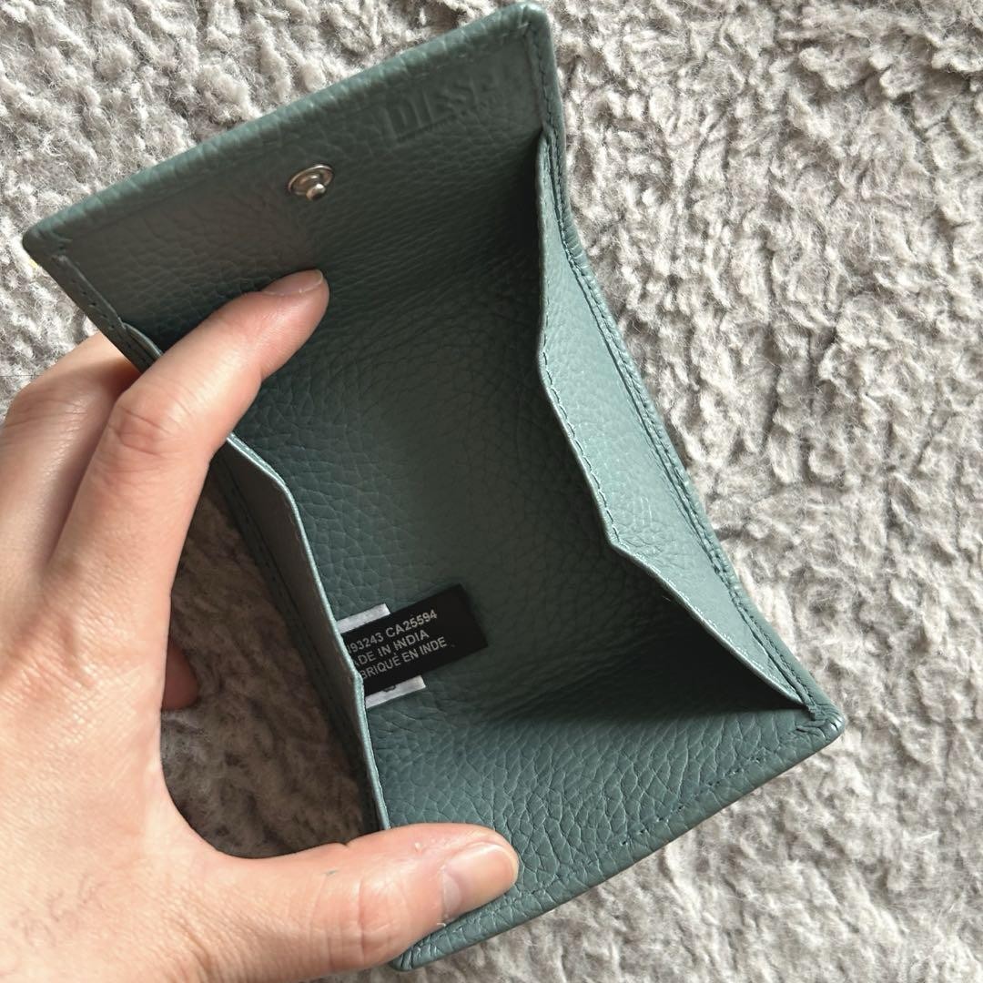 Diesel Men Coin Case Purse Hissu Evo Light blue Almost