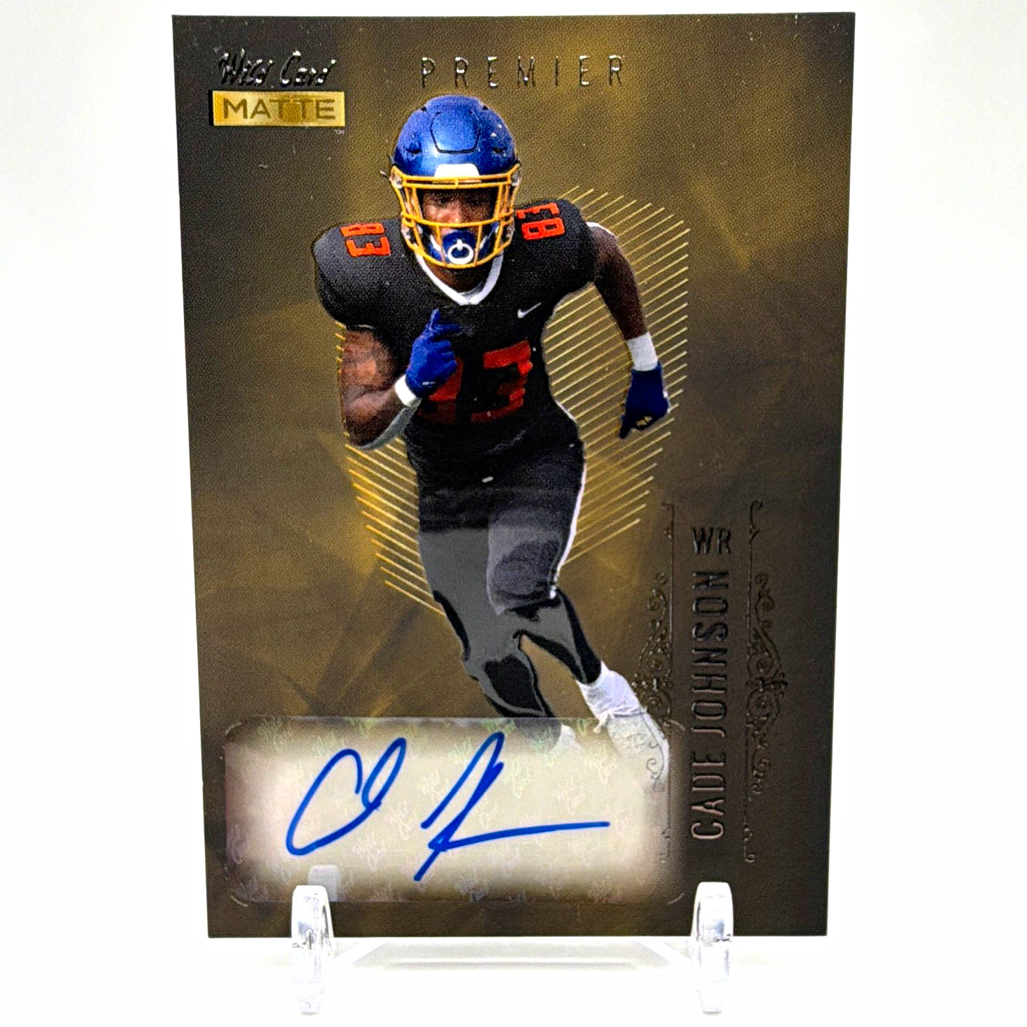 Cade Johnson Wild Card 2021 Matte Premier South Dakota State Auto MB-A