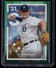 2021 Bowman Platinum #PE-7 Spencer Torkelson Precious Elements Green #/99