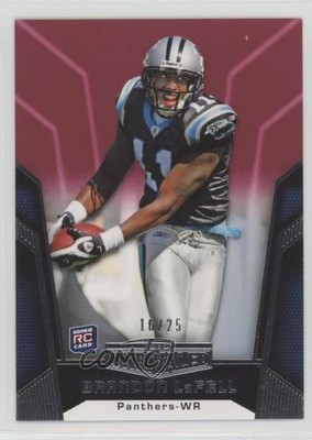 2010 Topps Unrivaled Rookie Red 16/25 Brandon LaFell #111 Rookie RC 0ac