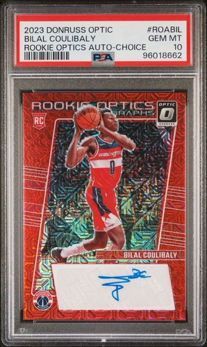 2023-24 Panini Donruss Optic - Rookie Optics Autographs Bilal Coulibaly #ROA-BIL