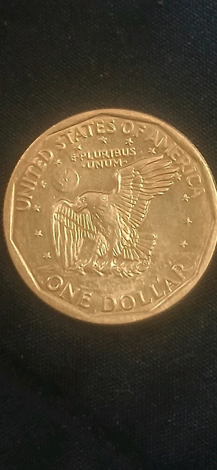 1979-P SBA$1 Susan B. Anthony Dollar with Dye Breaks and Double Dying - Image 3 of 4