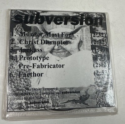1997 RARE DEVIN TOWNSEND DEMO CD DEATH THRASH METAL SubversionM1