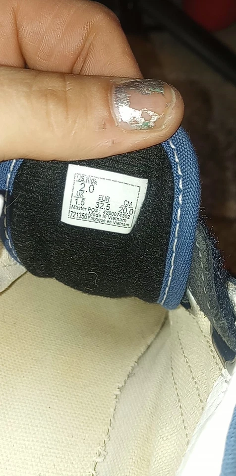 VANS Old Skool V Negro/Blanco Niños Pequeños Zapatos de Skate Tenis Foto 4 de 4