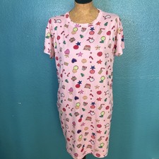 Joyspun Womens Nightgown Sz S M Christmas Nightshirt Sleep Shirt Top Sleepwear