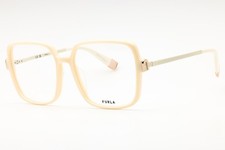 NEW Furla VFU632 0702 Shiny Ivory 55mm Eyeglasses
