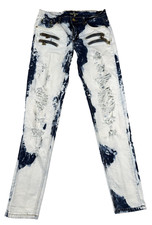 Baby Phat Women's Jeans 9/10 Blue Acid Wash Straight Leg Cat Logo Retro Y2K