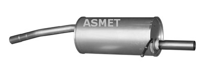 Asmet 10.116 Rear Muffler for Dacia
