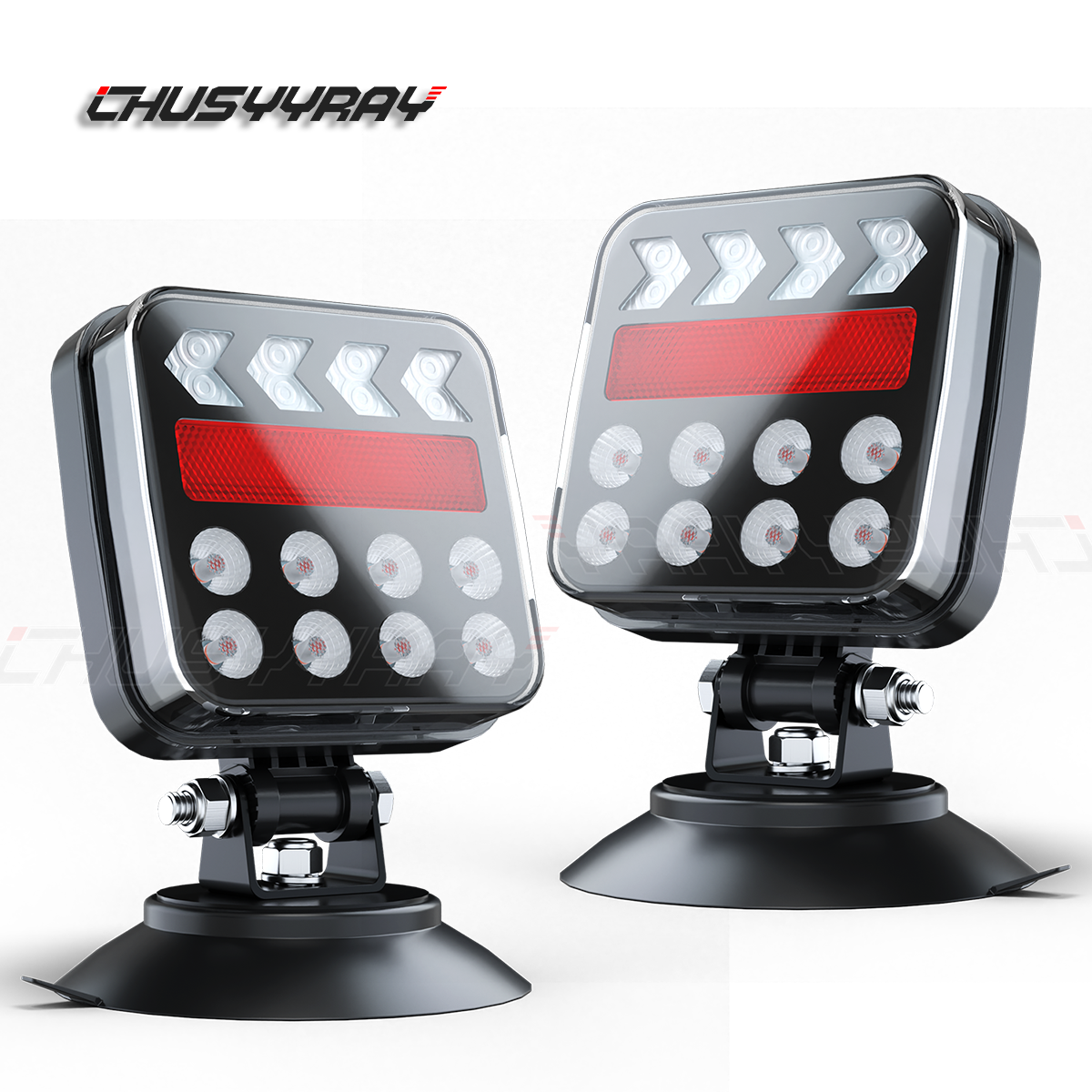 Magnetic Towing Tow Trailer Light Kit LED Trailer RV Dolly Tail Towed Car Boat