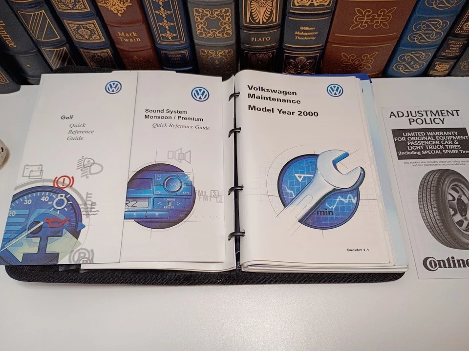 2000 Volkswagen Golf владельцев руководство с чехлом OEM Бесплатная доставка - Изображение 2 из 4