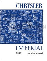 1967 Chrysler Reparaturhandbuch New Yorker 300 Newport Imperial Service
