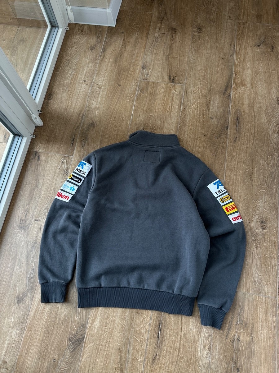 Sauber F1 Team NEC Formula 1 Gray Racing Half Zip sweatshirt Size
