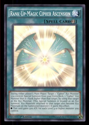 Yugioh Rank-Up-Magic Cipher Ascension #DPDG-EN042 Dimensional Guardians LP
