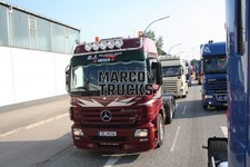 Foto camión Mercedes-Benz Actros Truck Alemania rojo H.J. Burmeister GmbH, #c1ls