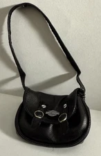 Barbie Sized Accessories -Harley Davidson Black Bag/Purse Only