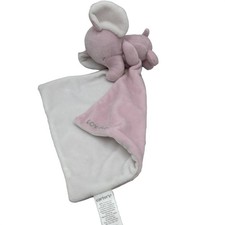Carters Pink Elephant Baby Lovey Blanket Soft Plush Stuffed Animal Toy Lovable
