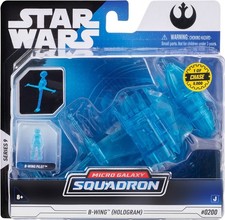 Star Wars B-Wing Hologram Micro Galaxy Squadron  0200 CHASE  1 of 5 000 NEW