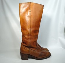 Vintage 70s/80s Frye Campus Boots 6509T Womens Size 6B Brown Leather