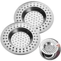 Abflusssieb Edelstahl 2 StüCk, 7,5 Cm Haarsieb FüR Dusche Und Waschbecken, SpüLe