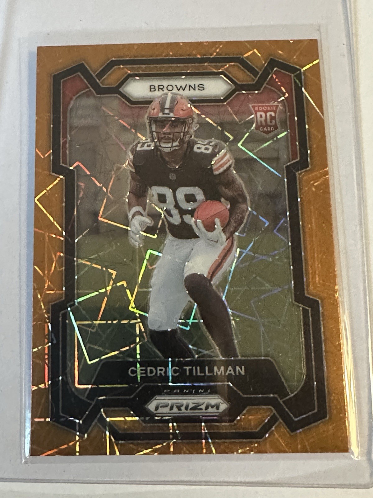 2023 Panini Prizm - Rookies Cedric Tillman #321 Orange Ice Prizm (RC)