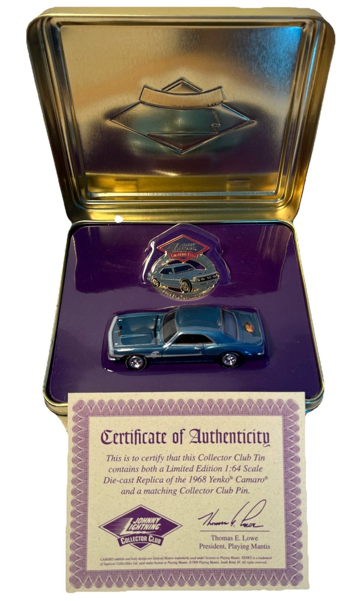 1999 Johnny Lightning Collector Club Membership Kit 1968 Yenko