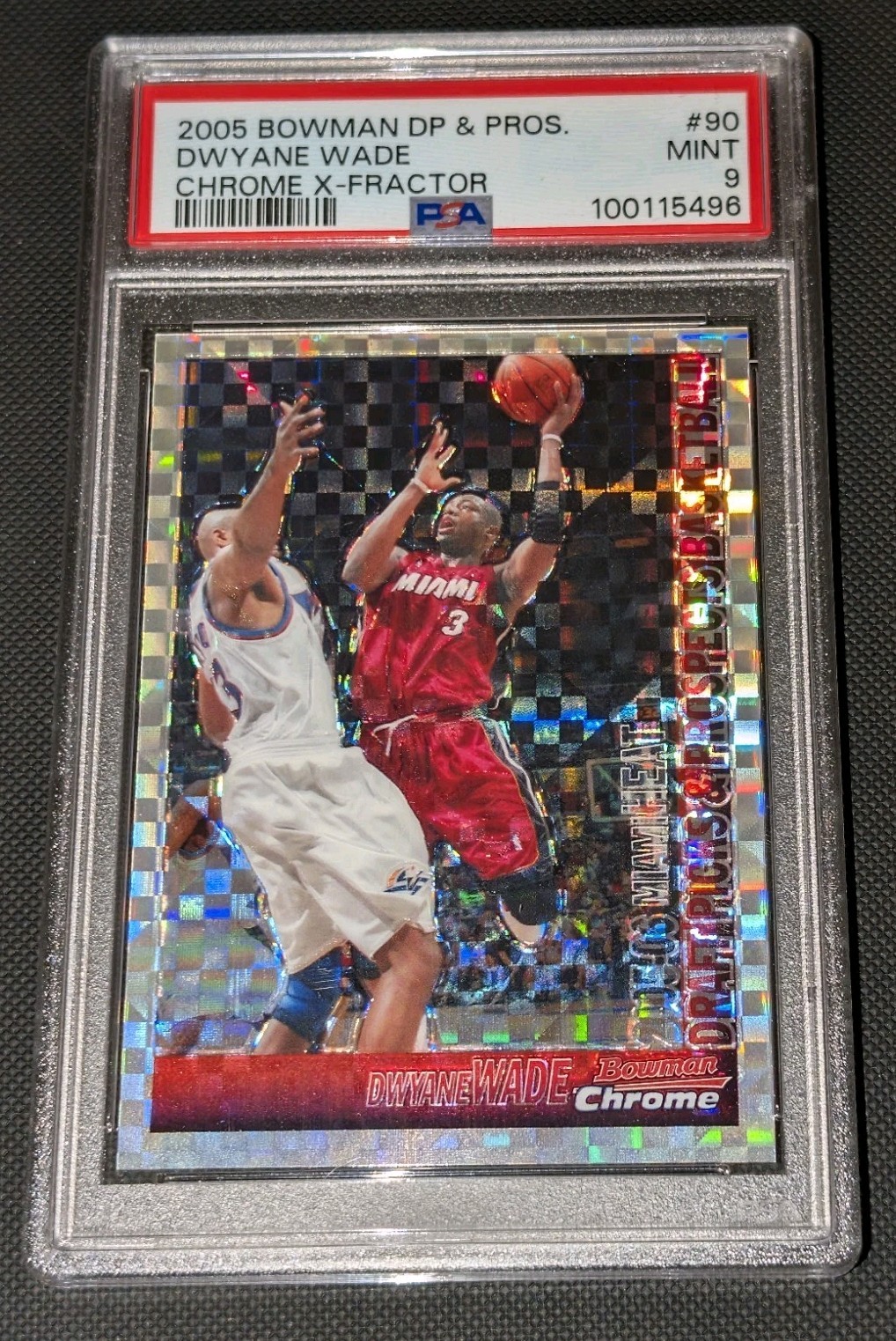 2005 Bowman Chrome Dwyane Wade #90 Xfractor #42/150 PSA 9 Miami Heat HOF Rare💎