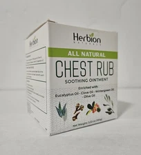 Herbion - All Natural Chest Rub Soothing Ointment 3.53oz 100g [Exp: 10/2026]
