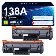 138A Black LaserJet Toner Cartridge with Chip Compatible Replacement for HP...