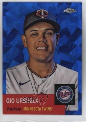 2022 Chrome Platinum Anniversary Blue Atomic Refractor /100 Gio Urshela #88 4at