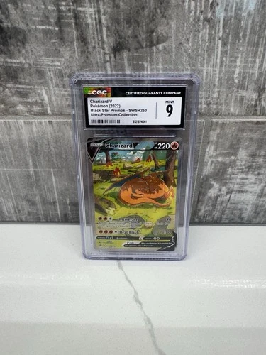 Charizard V SWSH260 Pokemon TCG Ultra Premium Collection Promo CGC 9 MINT