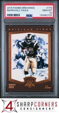 2015 PANINI GRIDIRON KINGS #173 MARSHALL FAULK HOF POP 1 PSA 10
