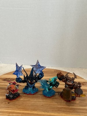 Set Of 4 Skylanders Trap Team: Chopper, Lob-Star, Tidal Wave Gill Grunt & Wallop